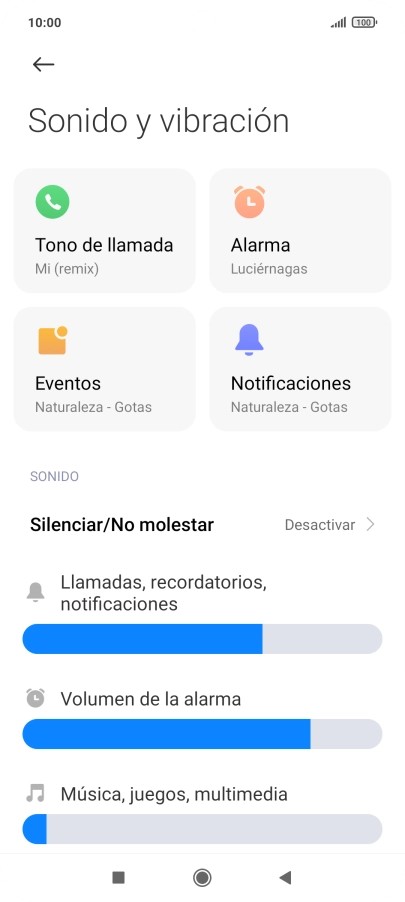 Pulsa Tono de llamada.