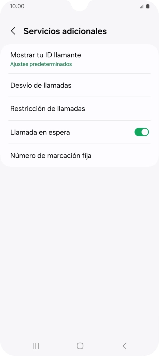 Pulsa Número de marcación fija.
