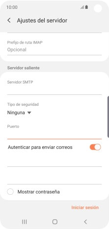 Pulsa el indicador junto a 