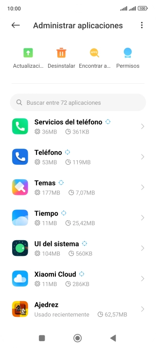 Pulsa la app deseada.