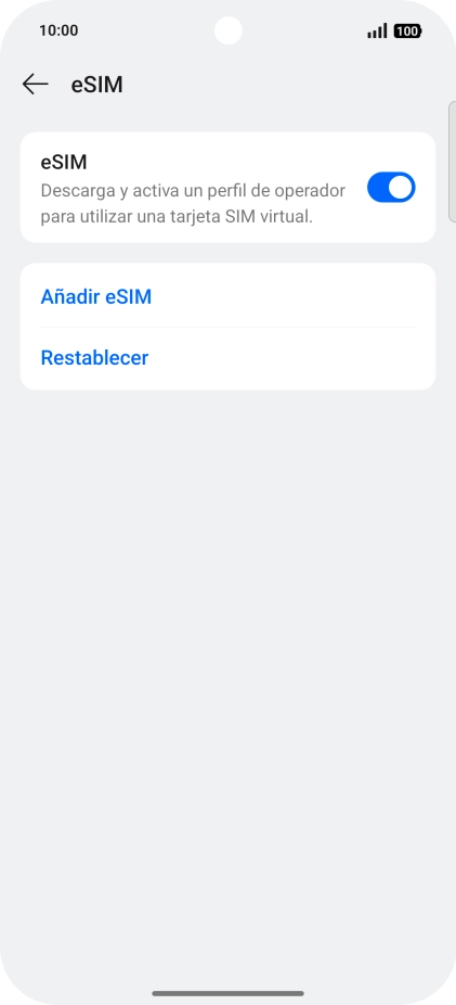 Pulsa Añadir eSIM.