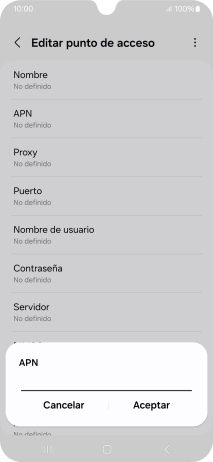 Introduce airtelwap.es y pulsa Aceptar.