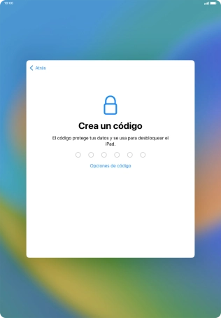 Pulsa Opciones de código.