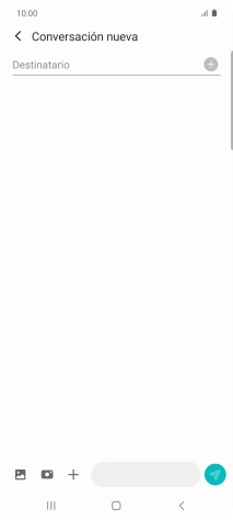 Pulsa en el campo de búsqueda e introduce las primeras letras del nombre del destinatario deseado.