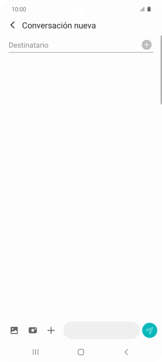 Pulsa en el campo de búsqueda e introduce las primeras letras del nombre del destinatario deseado.