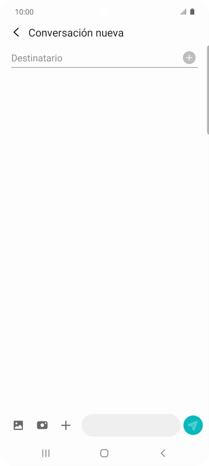 Pulsa en el campo de búsqueda e introduce las primeras letras del nombre del destinatario deseado.