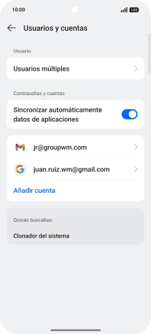Pulsa el indicador junto a 