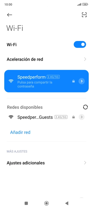 Pulsa la tecla de inicio para terminar y regresar a la pantalla de inicio.