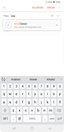 Pulsa el contacto deseado.
