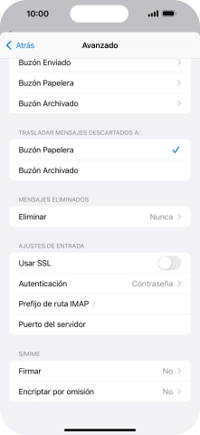 Pulsa el indicador junto a 