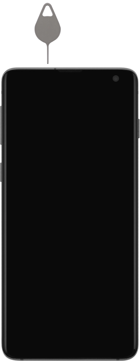 Busca la herramienta de apertura del contenedor de tarjetas.