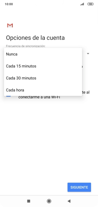 Pulsa el ajuste deseado.