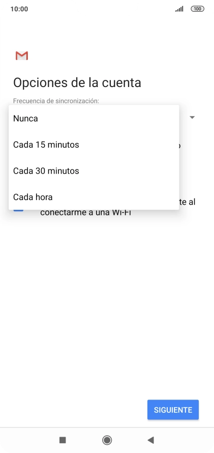 Pulsa el ajuste deseado.
