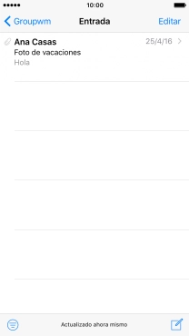 Pulsa el icono de nuevo correo electrónico.