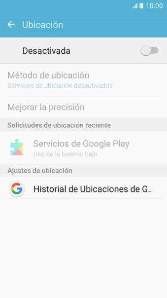 Pulsa el indicador para activar o desactivar la función.