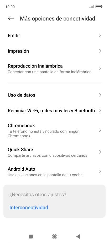 Pulsa Uso de datos.