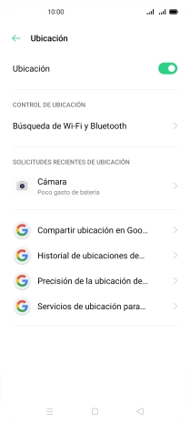 Pulsa Precisión de la ubicación de....