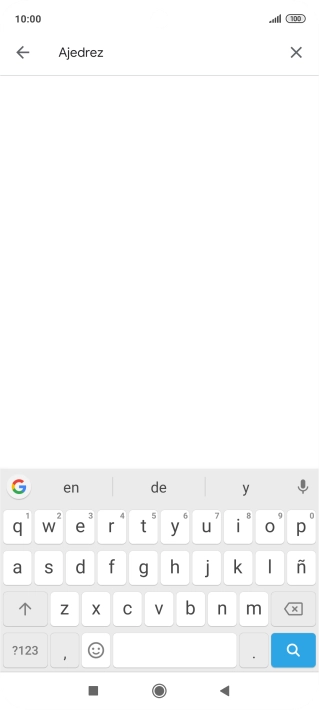 Introduce el nombre del tema o de la app y pulsa el icono de búsqueda.