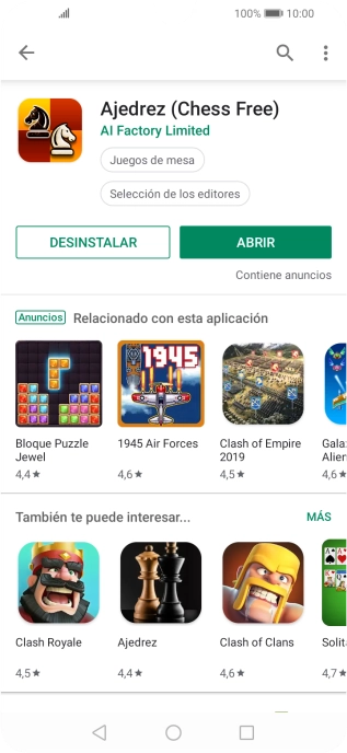 Pulsa la tecla de inicio para terminar y regresar a la pantalla de inicio.