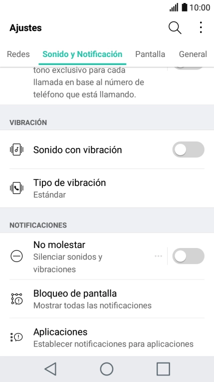 Pulsa Aplicaciones.