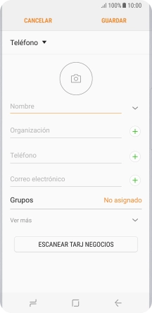 Pulsa Nombre e introduce el nombre deseado.
