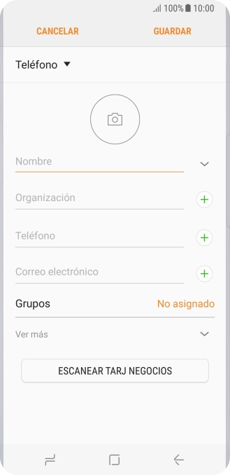 Pulsa Nombre e introduce el nombre deseado.