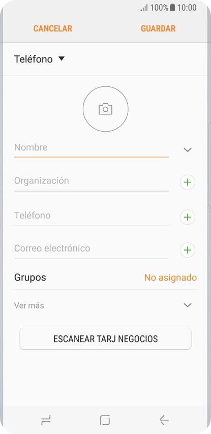 Pulsa Nombre e introduce el nombre deseado.