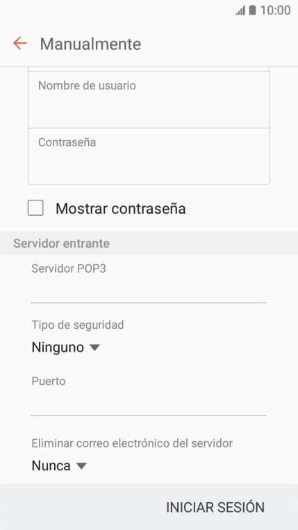 Pulsa la lista desplegable bajo 