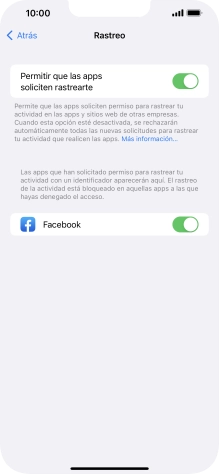 Pulsa el indicador junto a 