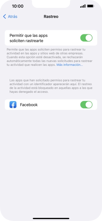 Pulsa el indicador junto a 