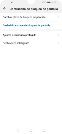 Pulsa Deshabilitar clave de bloqueo de pantalla.