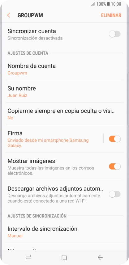 Pulsa el indicador junto a 