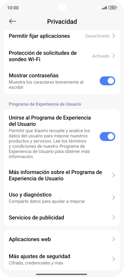 Pulsa Más ajustes de seguridad.