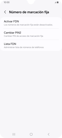 Pulsa Activar FDN.