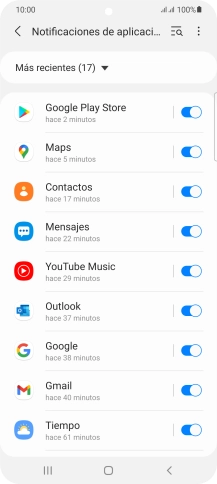 Pulsa la lista desplegable.