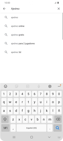 Introduce el nombre del tema o de la app y pulsa el icono de búsqueda.