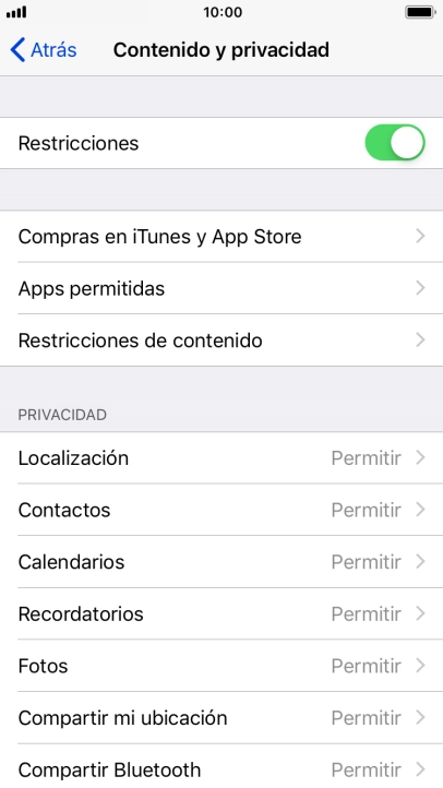 Pulsa la flecha hacia la izquierda.