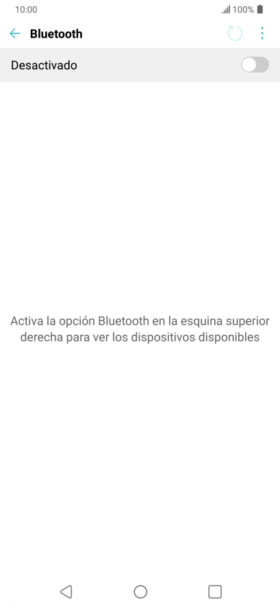 Pulsa el indicador para activar la función.