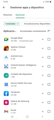 Pulsa la app deseada.