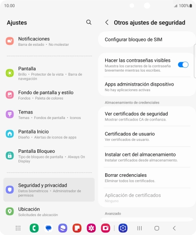 Pulsa Configurar bloqueo de SIM.