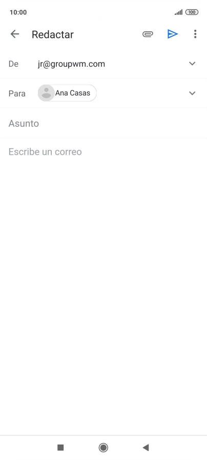 Pulsa Asunto e introduce el asunto deseado.