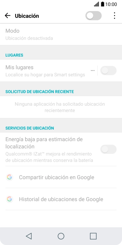 Pulsa el indicador junto a 