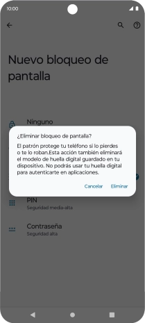 Pulsa Eliminar.
