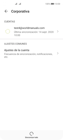 Pulsa la cuenta deseada.