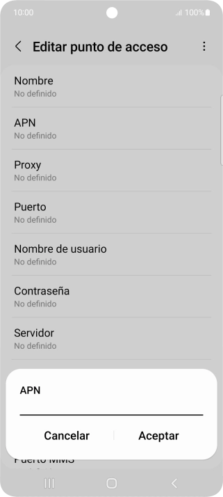 Introduce airtelwap.es y pulsa Aceptar.
