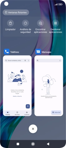 Para cerrar una sola aplicación en ejecución, desliza el dedo hacia la derecha sobre la aplicación deseada.
