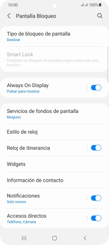 Pulsa Tipo de bloqueo de pantalla.