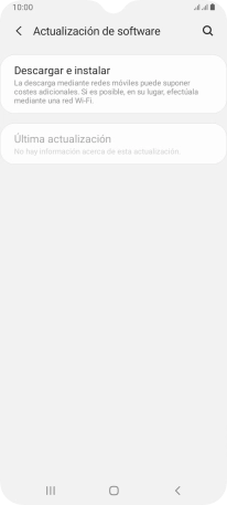 Pulsa Descargar e instalar. Si hay una versión de software nueva disponible, aparecerá ahora en la pantalla. Sigue las indicaciones de la pantalla para actualizar el software del teléfono.