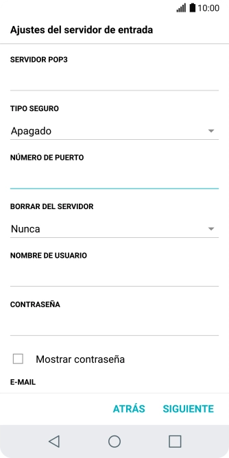 Pulsa la lista desplegable bajo 