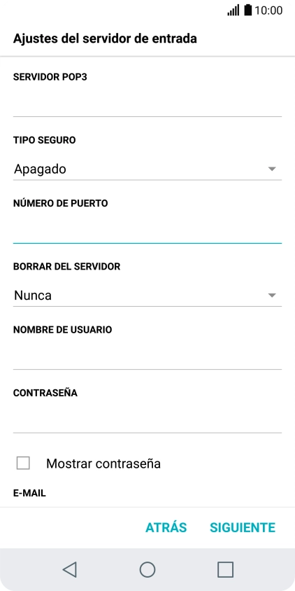 Pulsa la lista desplegable bajo 